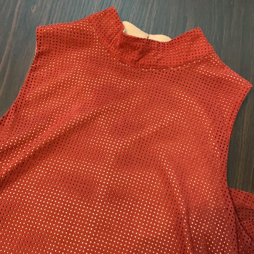 Rwish4u Rustic Red Sleeveless Dress - Picture 2 of 13